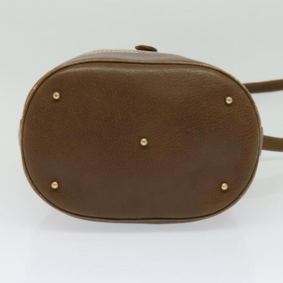 GUCCI Shoulder Bag Canvas Beige Gold - Picture 9 of 16